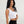 Crop Top Sisa Sepiolita blanco Mujer