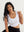 Crop Top Sisa Sepiolita blanco Mujer