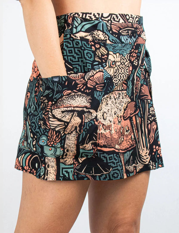 Falda Short Jardín de los Dioses multicolor Mujer