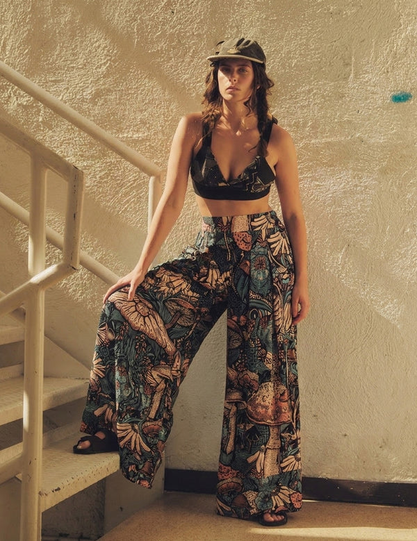 Pantalón Bota ancha Garden  multicolor Mujer
