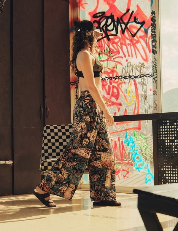 Pantalón Bota ancha Garden  multicolor Mujer
