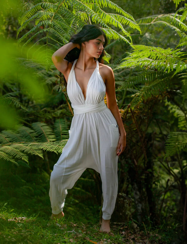 Jumper Tiras cruzadas Mooring crudo Mujer