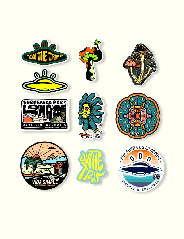 Pack Sticker X 5 Unidades