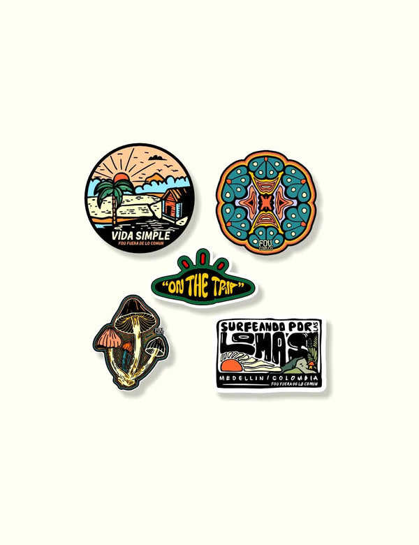Pack Sticker X 5 Unidades
