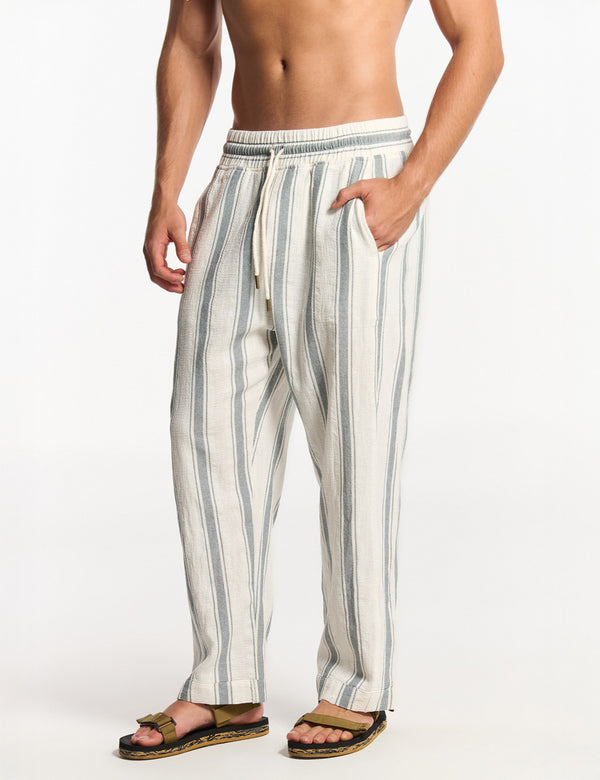 Pantalón Chino  Sealine crudo + verde Hombre
