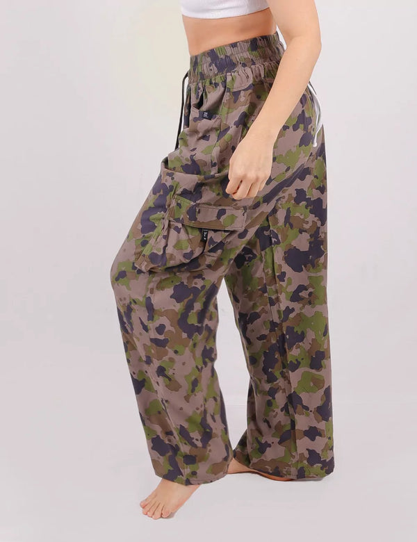 Pantalón Cargo militar multicolor Mujer