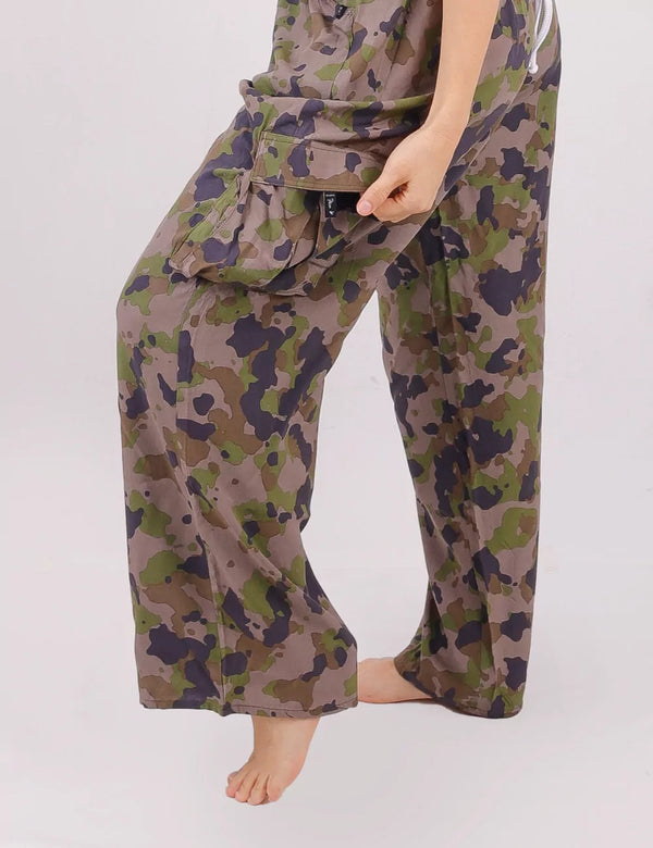 Pantalón Cargo militar multicolor Mujer