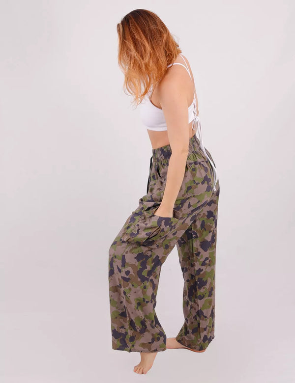 Pantalón Cargo militar multicolor Mujer