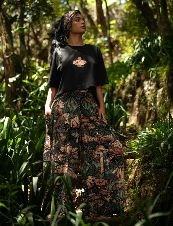 Pantalón Bota ancha Garden  multicolor Mujer