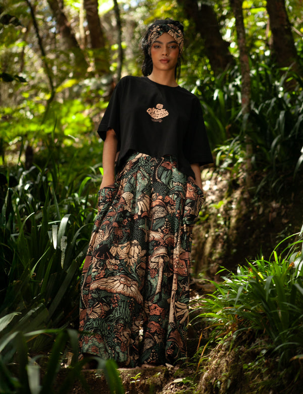 Pantalón Bota ancha Garden  multicolor Mujer