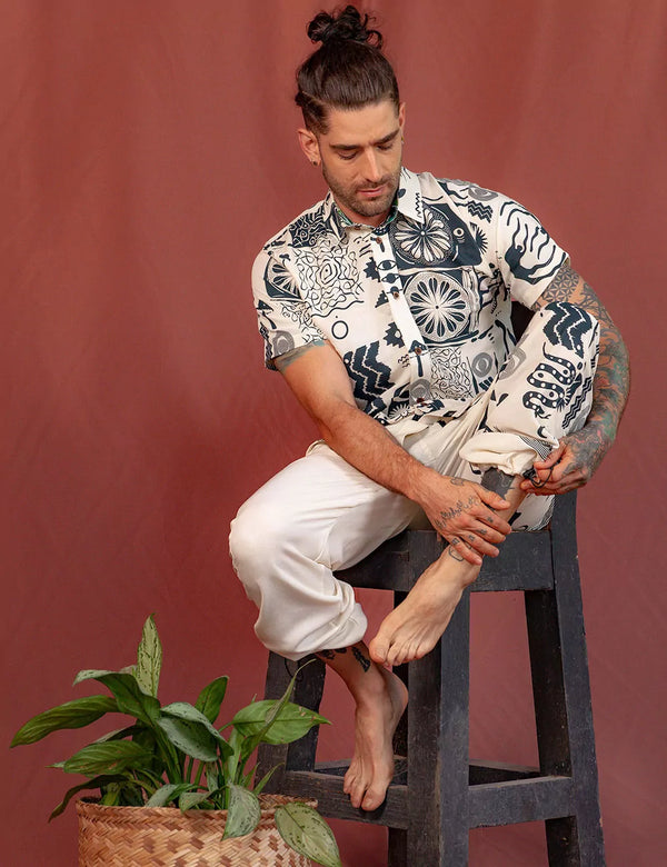 Pantalon Baggy Kambo Crudo Hombre