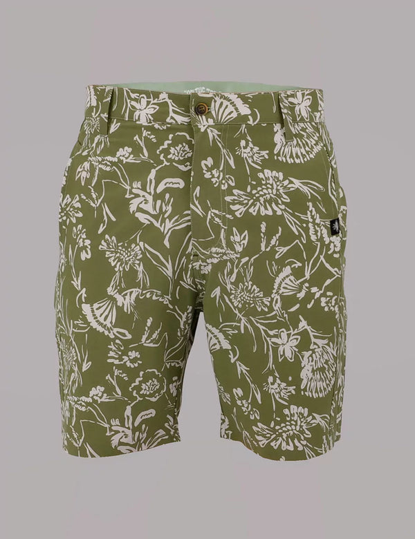 Recess Short 18" Verde + beige Hombre