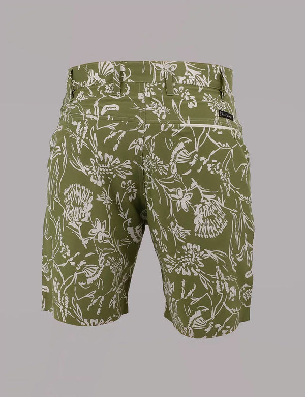 Recess Short 18" Verde + beige Hombre