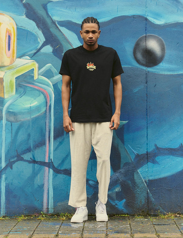 Camiseta Regular Fit Sabor a Colombia  negro unisex