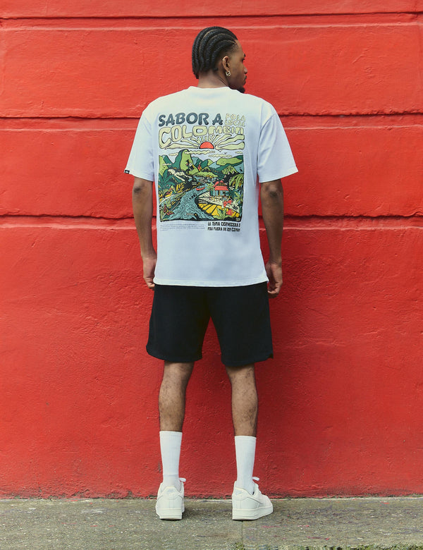 Camiseta Oversize Sabor a Colombia  crudo Unisex