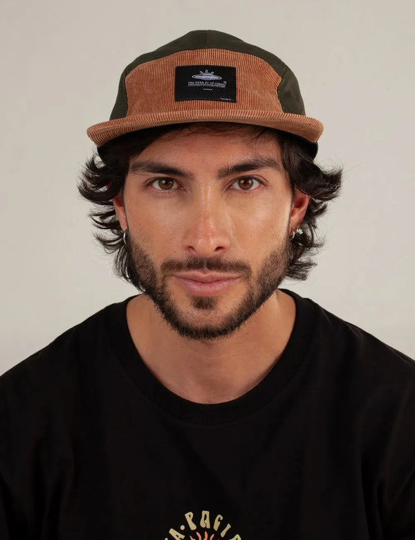 Rider Hat Verde + Cafe Unisex Talla