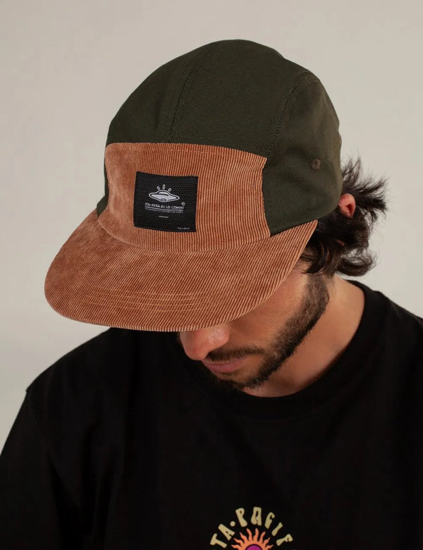 Rider Hat Verde + Cafe Unisex Talla
