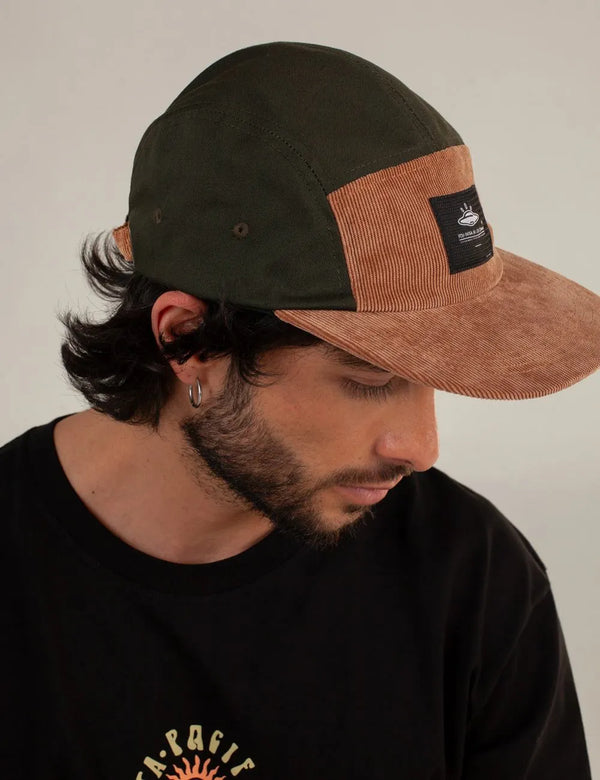 Rider Hat Verde + Cafe Unisex Talla