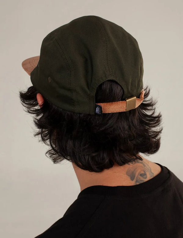 Rider Hat Verde + Cafe Unisex Talla