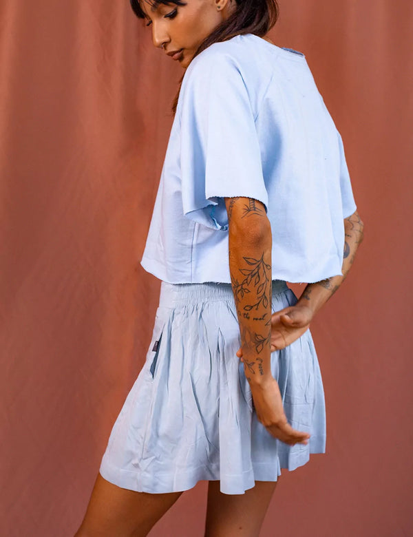 Short Prenses THE DEEP Azul cielo Mujer