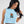 Crop Top Cuello Alto Lúpulo azul claro Mujer