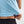 Crop Top Cuello Alto Lúpulo azul claro Mujer
