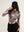 Crop Top Largo Mesh Manga Larga Butterfly verde militar Mujer
