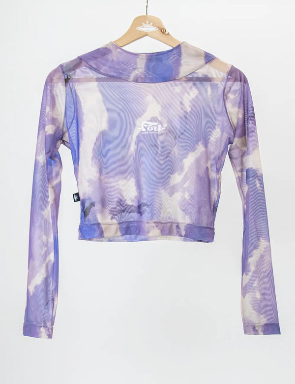 Crop Top largo Mesh manga larga Orion Mujer