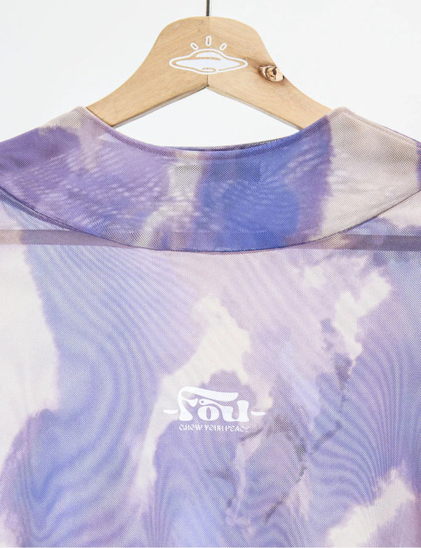 Crop Top largo Mesh manga larga Orion Mujer