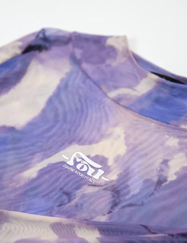 Crop Top largo Mesh manga larga Orion Mujer