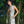 Vestido Corto cuello Alto Bioma verde militar Mujer