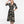 Vestido Semi Ajustada Savia negro + crudo Mujer