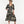 Vestido Semi Ajustada Savia negro + crudo Mujer