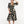 Vestido Semi Ajustada Savia negro + crudo Mujer