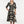 Vestido Semi Ajustada Savia negro + crudo Mujer